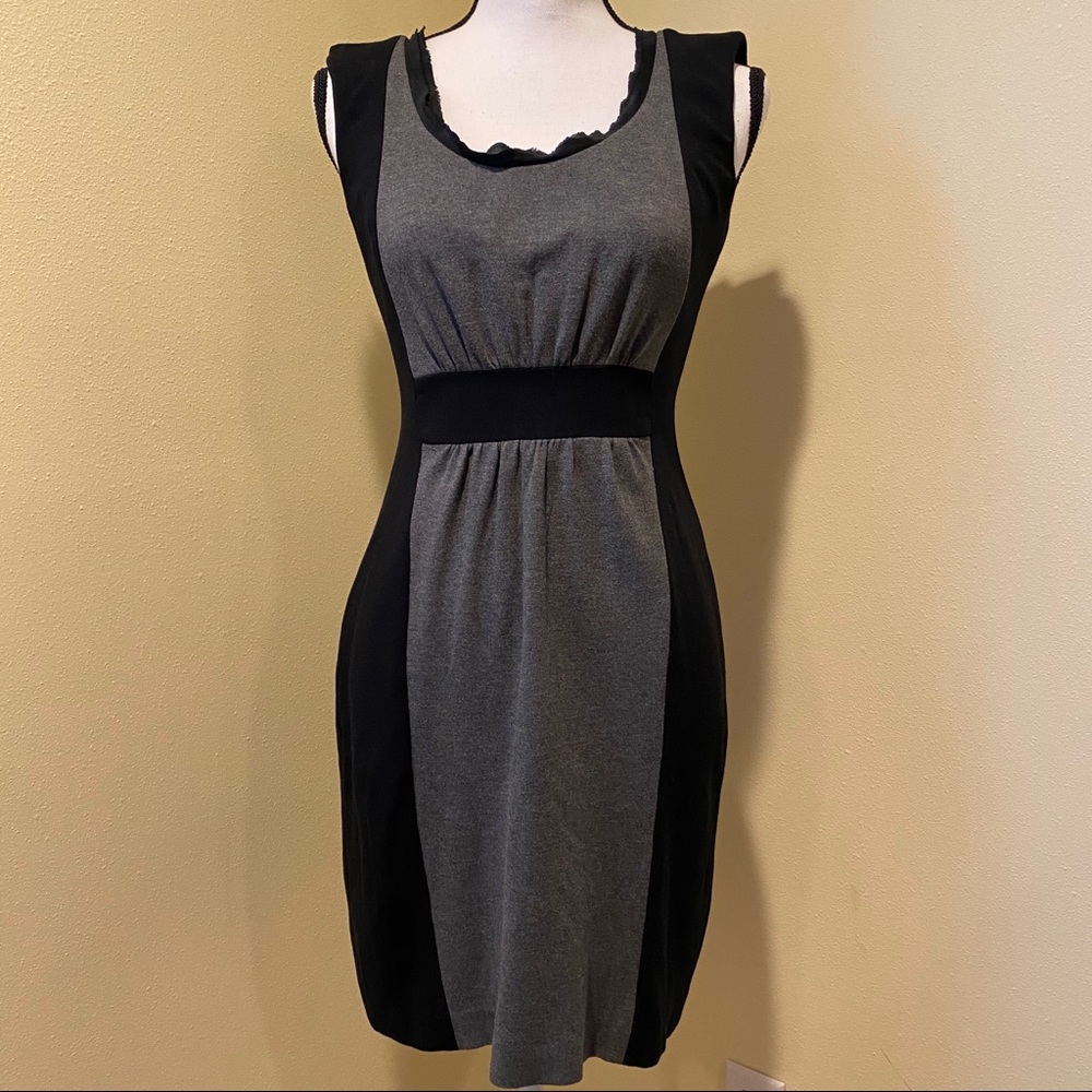 Banana Republic Black & Gray Night Out Dress - Picture 3 of 8